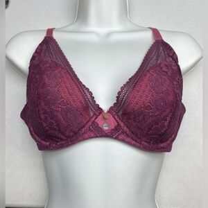 Adore Me PLUM Lightly Lined Demi, 36D *P1050